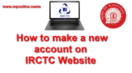 Create Account On IRCTC